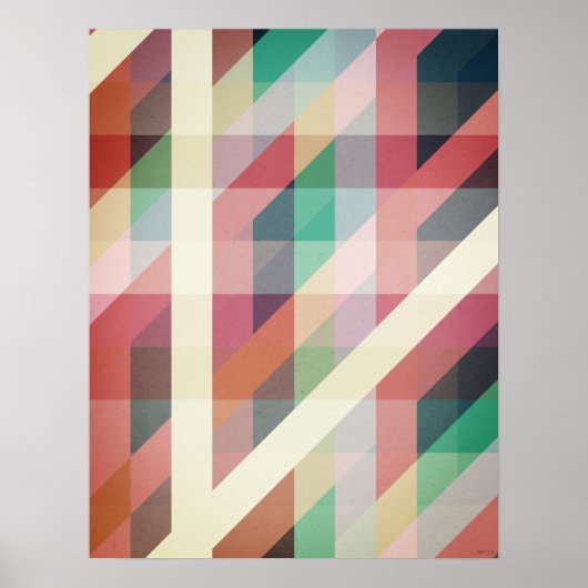 Abstrakte geometrische Linien Poster (Vorne)