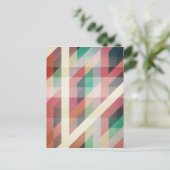 Abstrakte geometrische Linien Postkarte (Stehend Vorderseite)