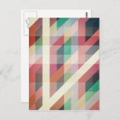 Abstrakte geometrische Linien Postkarte (Vorne/Hinten)