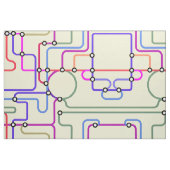Abstrakte geometrische Linien Random Muster 2 Stoff (Fat Quarter (45,7 x 55,9 cm))