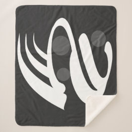 abstrakte geometrische Linien Sherpadecke