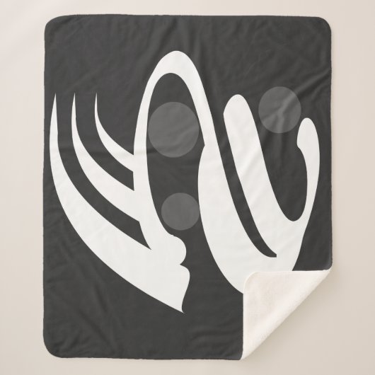 abstrakte geometrische Linien Sherpadecke (Vorderseite)