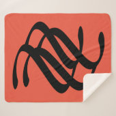 abstrakte geometrische Linien Sherpadecke (Vorderseite (Horizontal))