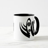 abstrakte geometrische Linien Tasse (VorderseiteRechts)