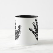 abstrakte geometrische Linien Tasse (Zentrum)