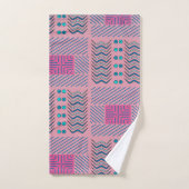 Abstrakte geometrische Linien und Formen | Handtuc Badhandtuch Set (Handtuch)