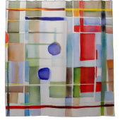 Abstrakte geometrische Malerei Duschvorhang (Vorderseite)