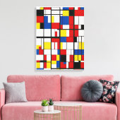 Abstrakte geometrische Malerei Leinwanddruck (Insitu (Wohnzimmer))