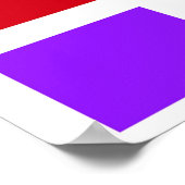 Abstrakte geometrische Malerei Poster (Ecke)