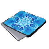 Abstrakte geometrische Mandalase, Laptopschutzhülle (Vorne Knopf)