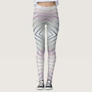 abstrakte geometrische metallische Beschaffenheit Leggings