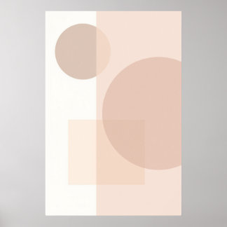 Abstrakte geometrische Minimalbilanz Poster