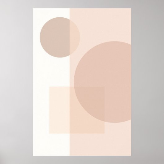 Abstrakte geometrische Minimalbilanz Poster (Vorne)