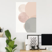 Abstrakte geometrische Minimalbilanz Poster (Heimbüro)