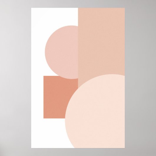 Abstrakte geometrische Minimalbilanz Poster (Vorne)