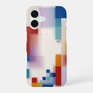 Abstrakte geometrische moderne Kunst farbenfrohe H iPhone 16 Hülle