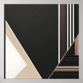 Abstrakte geometrische moderne Minimalist Poster (Vorne)