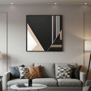 Abstrakte geometrische moderne Minimalist Poster