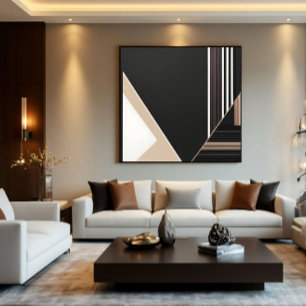 Abstrakte geometrische moderne Minimalistin Leinwanddruck