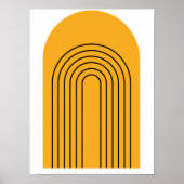 Abstrakte geometrische Moderne Minimalistische Boh Poster (Vorne)