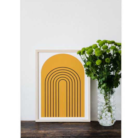 Abstrakte geometrische Moderne Minimalistische Boh Poster