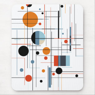 Abstrakte geometrische moderne minimalistische Lin Mousepad