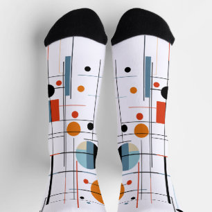 Abstrakte geometrische moderne minimalistische Lin Socken