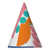 Abstrakte geometrische, moderne Vintage Formen. Partyhütchen (Rechts)