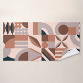 Abstrakte geometrische Mosaikform Badehandtuch (Badehandtuch)