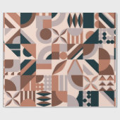 Abstrakte geometrische Mosaikform Geschenkpapier (Flach)