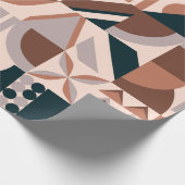 Abstrakte geometrische Mosaikform Geschenkpapier (Ecke)