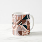 Abstrakte geometrische Mosaikform Kaffeetasse (VorderseiteRechts)