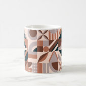 Abstrakte geometrische Mosaikform Kaffeetasse (Mittel)