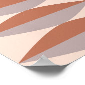 Abstrakte geometrische Mosaikform Poster (Ecke)