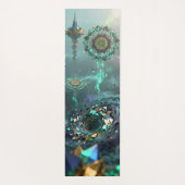 Abstrakte geometrische Muster entwickeln sich in e Yogamatte (Rückseite)