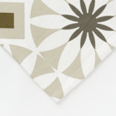 Abstrakte geometrische Muster Fleecedecke (Ecke)