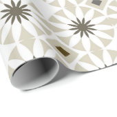 Abstrakte geometrische Muster Geschenkpapier (Rolleneckpunkt)