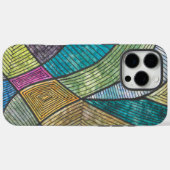 Abstrakte geometrische Muster kurviger Linien Case-Mate iPhone Hülle (Rückseite (Horizontal))