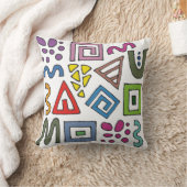 Abstrakte geometrische Muster moderner Designs Kissen (Decke)