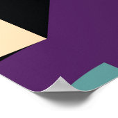 Abstrakte geometrische Muster Poster (Ecke)