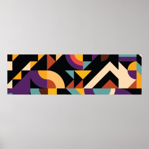 Abstrakte geometrische Musterdesign Poster