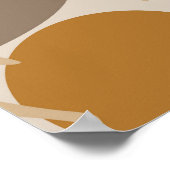 Abstrakte geometrische, natürliche Formen in minim Poster (Ecke)