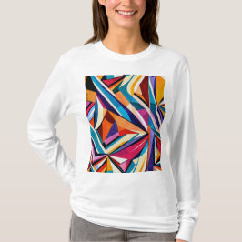 Abstrakte geometrische Oberfläche Art. 1223 - Long T-Shirt