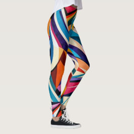 Abstrakte geometrische Oberflächengrafiken 1223 - Leggings