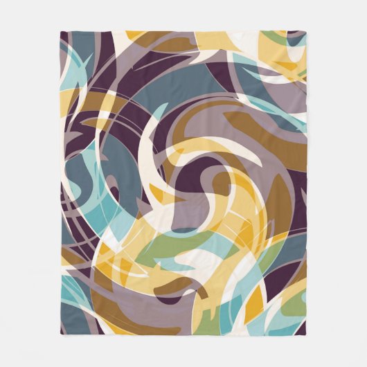 Abstrakte geometrische Objekte Graffiti grunge eff Fleecedecke (Vorderseite)