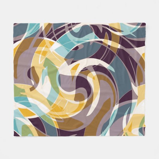 Abstrakte geometrische Objekte Graffiti grunge eff Fleecedecke (Vorderseite (Horizontal))