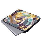 Abstrakte geometrische Objekte Graffiti grunge eff Laptopschutzhülle (Vorne Knopf)