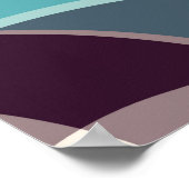 Abstrakte geometrische Objekte Graffiti grunge eff Poster (Ecke)