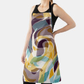 Abstrakte geometrische Objekte Graffiti grunge eff Schürze (InSitu)