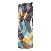 Abstrakte geometrische Objekte Graffiti grunge eff Thermosbecher (Nach links gedreht)